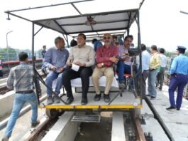 kolkata metro's yellow line inspection