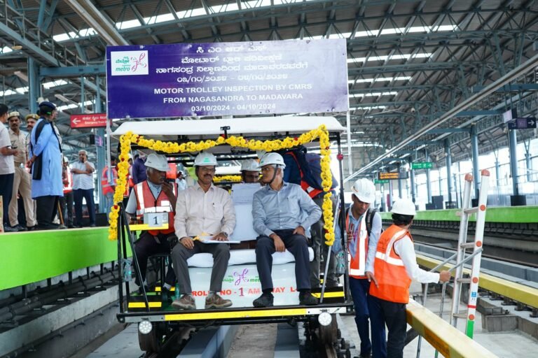 Bangalore Metro Advances With CMRS Inspection Completion On Green Line 