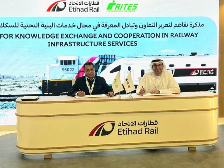 RITES And Etihad Rail Sign MoU For Rail Infra Projects In UAE
