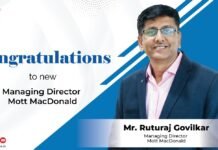 Mott Macdonald’s appoints Ruturaj Govilkar as MD of its South Asia Business Ruturaj Govilkar appointed as MD of south asia bussiness of Mott Macdonald