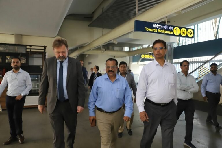 Dr Philipp Ackermann, the German Ambassador tours Delhi-Ghaziabad-Meerut corridor (RRTS)