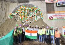 TBM Vidyarthi Records Breakthrough At Transport Nagar Station Of Kanpur Metro Line 1 KANPUR METRO TBM VIDYARTHI