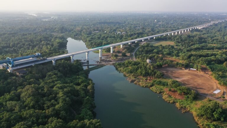 Bullet Train Project Advances With Completion of Kharera River Bridge in Navsari