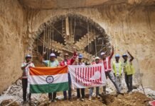 TBM S115 Records Final Breakthrough at Agra College station of Agra Metro TBM Breakthrough at Agra college station of Agra metro