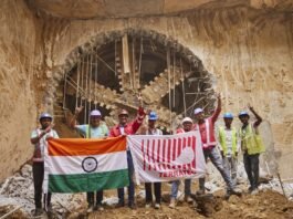 TBM Breakthrough at Agra college station of Agra metro