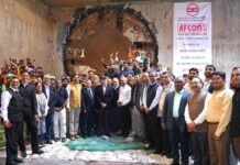 Afcons’ TBM Amrit Completed Longest Tunnelling Drive in Delhi Metro Phase-4 TBM breakthrough at Maa Anandmayee Marg Station of Delhi Metro Phase 4