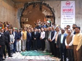TBM breakthrough at Maa Anandmayee Marg Station of Delhi Metro Phase 4