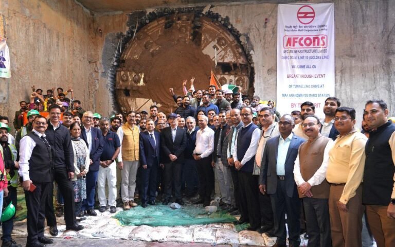 Afcons’ TBM Amrit Completed Longest Tunnelling Drive in Delhi Metro Phase-4 