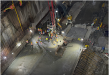 First Base Slab Casting Completed at Mumbai Underground Bullet Train Station
