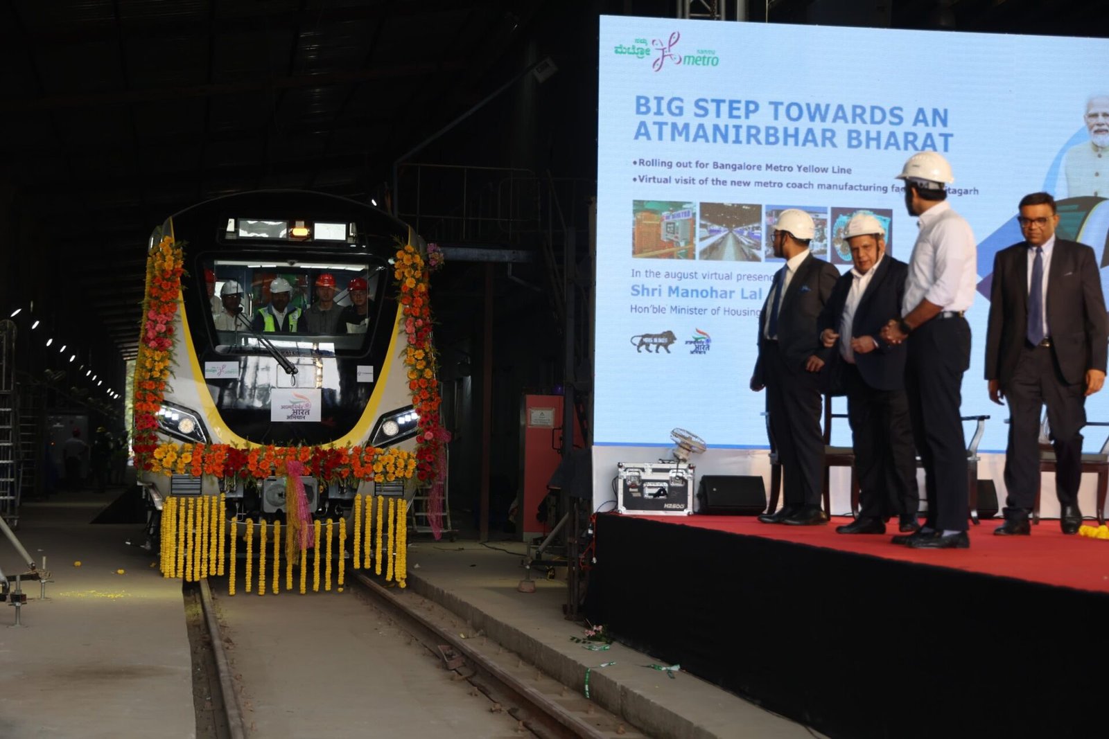 Titagarh Delivers First Train Set For Bangalore Metro Yellow Line