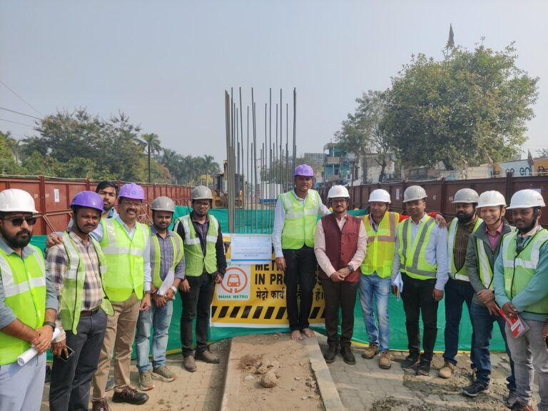 Nagpur Metro: Kalpataru Starts Casting Pile Cap for Reach 3A