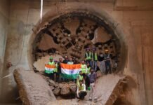 TBM-4 Achieves Breakthrough at Delhi Metro’s IGNOU Station of Golden Line TBM Breakthrough at Delhi Metro's IGNOU Station of Golden Line