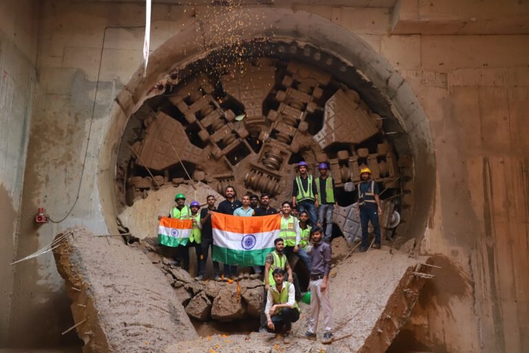 TBM-4 Achieves Breakthrough at Delhi Metro’s IGNOU Station of Golden Line   