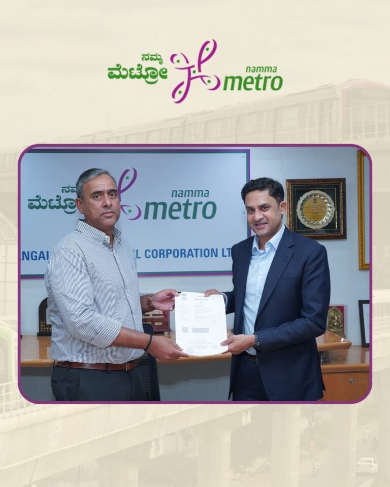BMRCL & Embassy REIT Inks MoU for Bangalore Metro’s Kadubeesanahalli Station Construction 