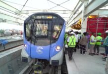 CMRL Expands Chennai Metro Trials Up to Porur Junction Station CMRL Expands Chennai Metro Trials Up to Porur Junction Station