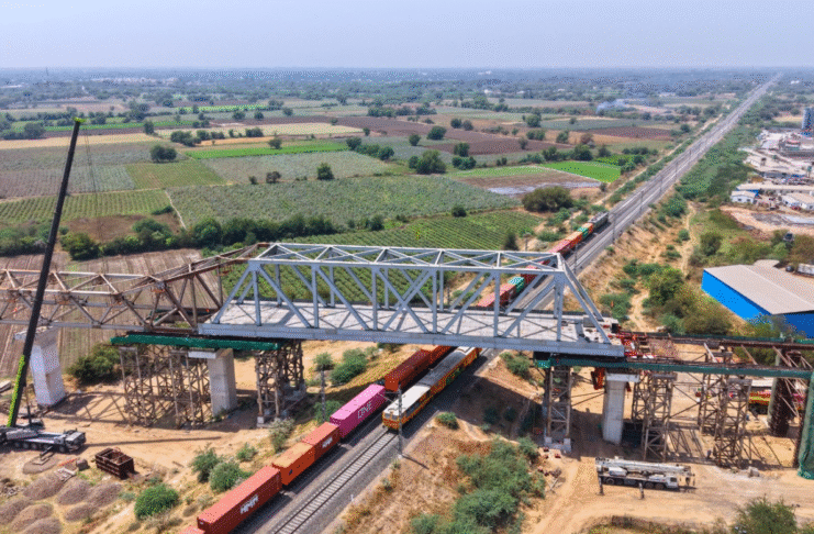 7th OWG Bridge for Mumbai Ahmedabad Bullet Train Project