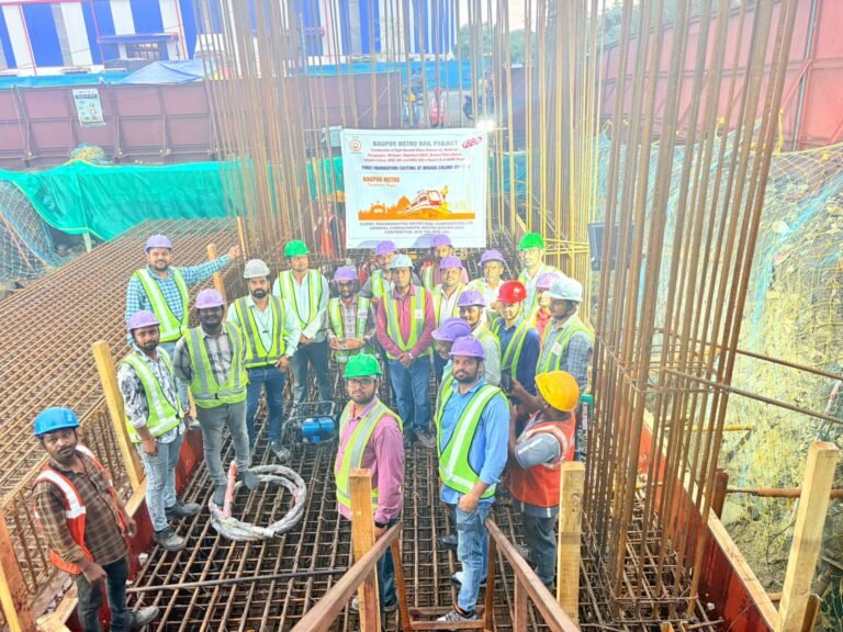 YFC Projects – BBG JV Commences Casting Work for Package C-09 of Nagpur Metro Phase 2