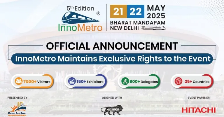 Official Announcement Concerning Exclusivity of InnoMetro 2025 Official Announcement Concerning Exclusivity of InnoMetro 2025