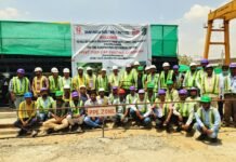 first pier cap for Jaipur Metro Phases 1C and 1D