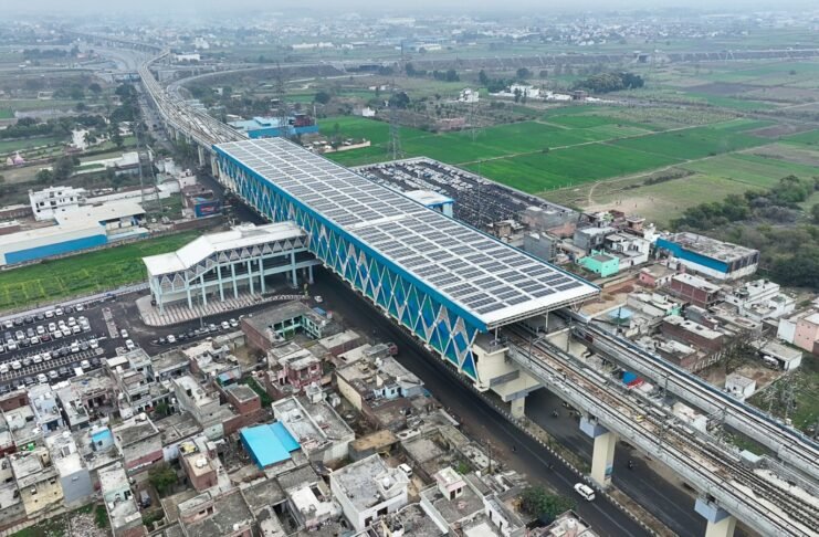 Solar Power Plant at Meerut South RRTS Station