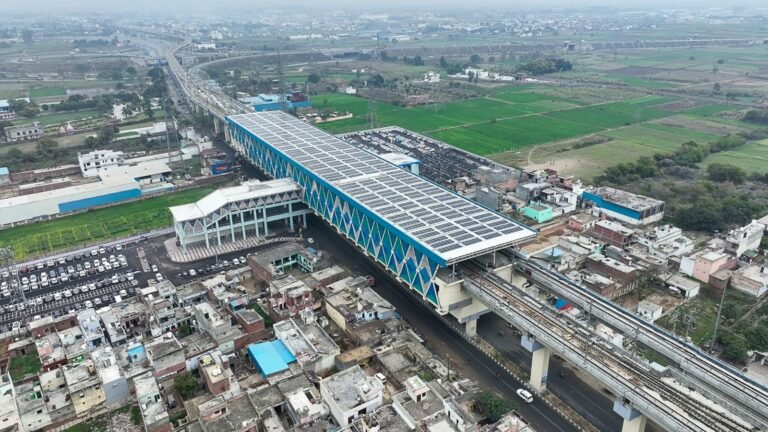 Rooftop Solar Power Plant installed at Meerut South RRTS Station