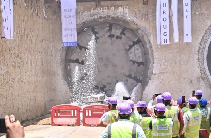 TBM Breakthrough at Rawatpur Station of Kanpur Metro Line 2