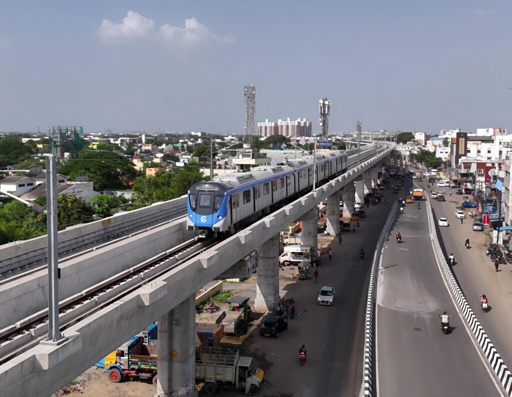 CMRL Initiates Trial Run on Porur Junction -Poonamalle Bypass section of Chennai Metro Line 4 1 Gswj7LNacAAqkca