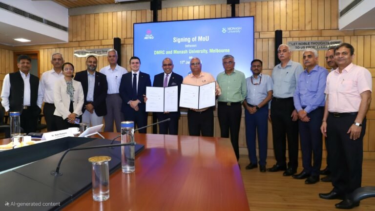 DMRC Enters Partnership with Monash University for Research in Metro Systems