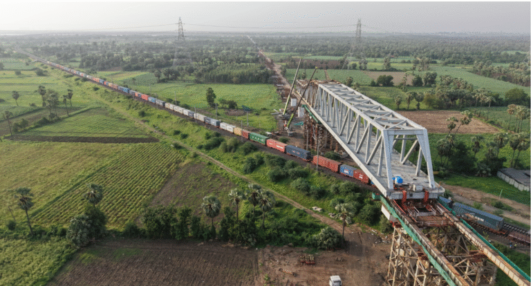 Bullet Train Project Progresses with Launch of 8th Steel Bridge in Gujarat