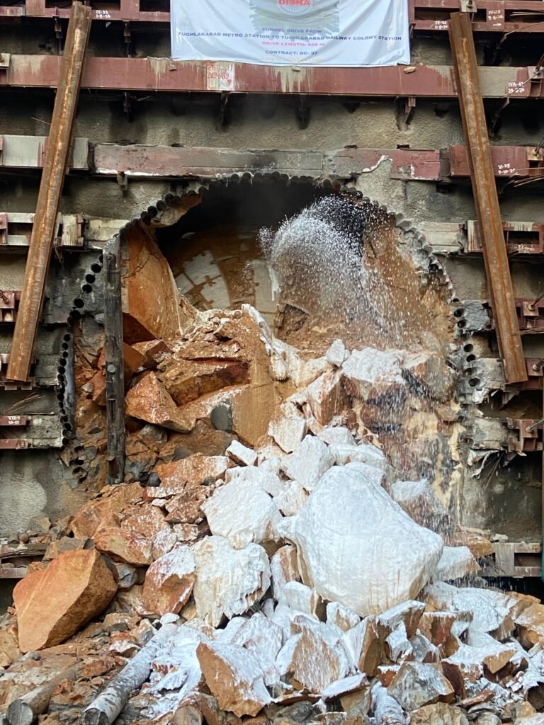 Delhi Metro Phase 4: TBM Disha Achieves Breakthrough on Golden Line Delhi Metro Phase 4: TBM Disha Achieves Breakthrough on Golden Line