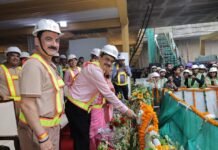 TBM Breakthrough at Tughlakabad Railway Colony Station of Delhi Metro
