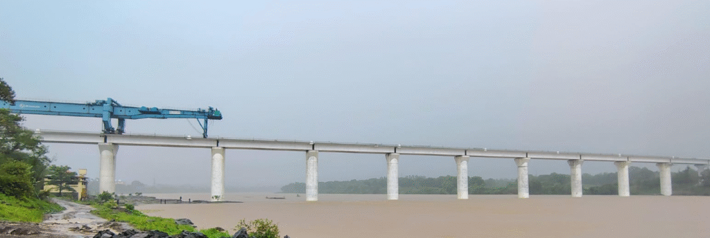 Bullet Train Project Advances With Completion of River Bridge in Valsad District of Gujarat 1 Screenshot 2025 07 09 130857