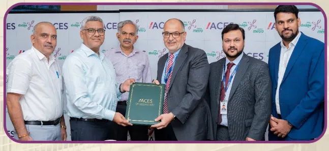 BMRCL & ACES India Inks Contract to Boost Mobile Connectivity across Bangalore Metro Network BMRCL & ACES India Inks Contract to Boost Mobile Connectivity across Bangalore Metro Network