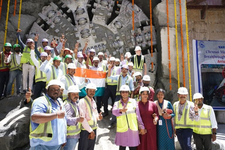 Chennai Metro Phase 2: TBM Kurinji Achieves Breakthrough at Kolathur Station of Line 5 Chennai Metro Phase 2: TBM Kurinji Achieves Breakthrough at Kolathur Station of Line 5
