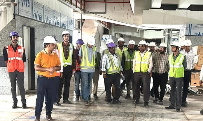 Bhopal Metro: MPMRCL MD Inspects AIIMS -  D.R.M Section of Orange Line
