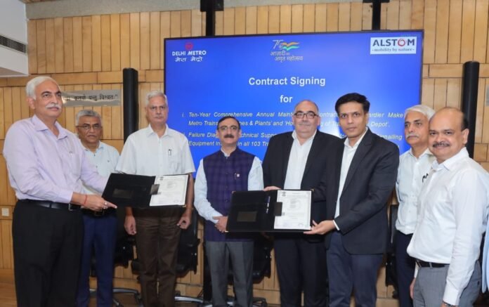 DMRC & Alstom Sign Agreement for Train Maintenance Contract of Delhi Metro