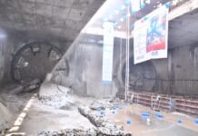 TBM Parvati Breakthrough at Kakadeo Station of Kanpur Metro Line 2