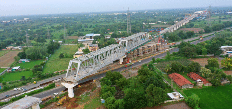 Mumbai – Ahmedabad Bullet Train Project: 9th Steel Bridge Completed in Gujarat