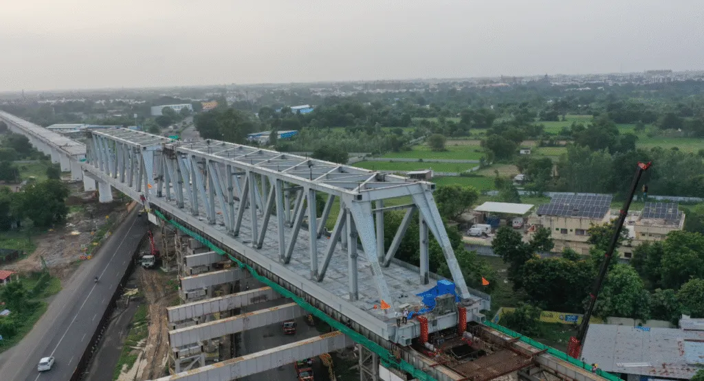 Mumbai - Ahmedabad Bullet Train Project: 9th Steel Bridge Completed in Gujarat 3 Screenshot 2025 09 06 152505