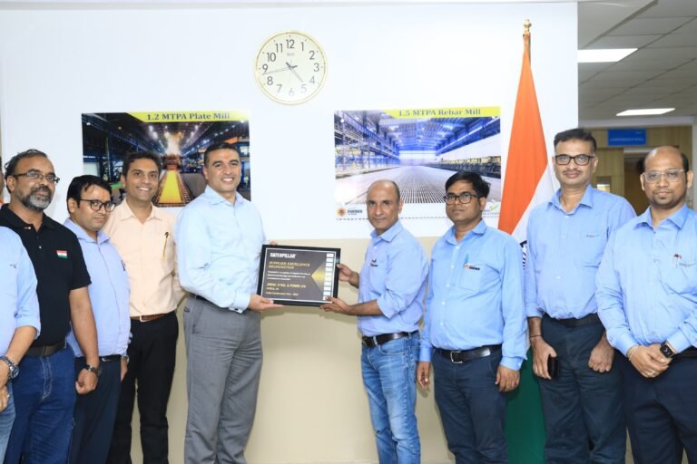 Jindal Steel Ltd. Awarded Supplier Excellence Recognition Certificate by Caterpillar Inc.