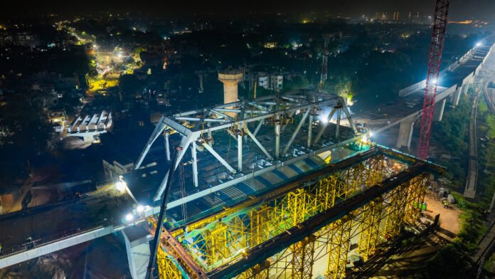 10th Steel Bridge Launched for Mumbai-Ahmedabad Bullet Train Project