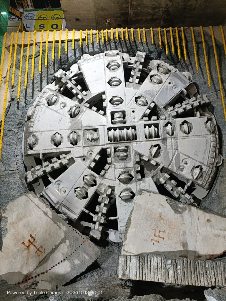 Chennai Metro Phase 2: TBM Bhavani Achieves Breakthrough at RK Salai Station of Line 3 1 1760512740016