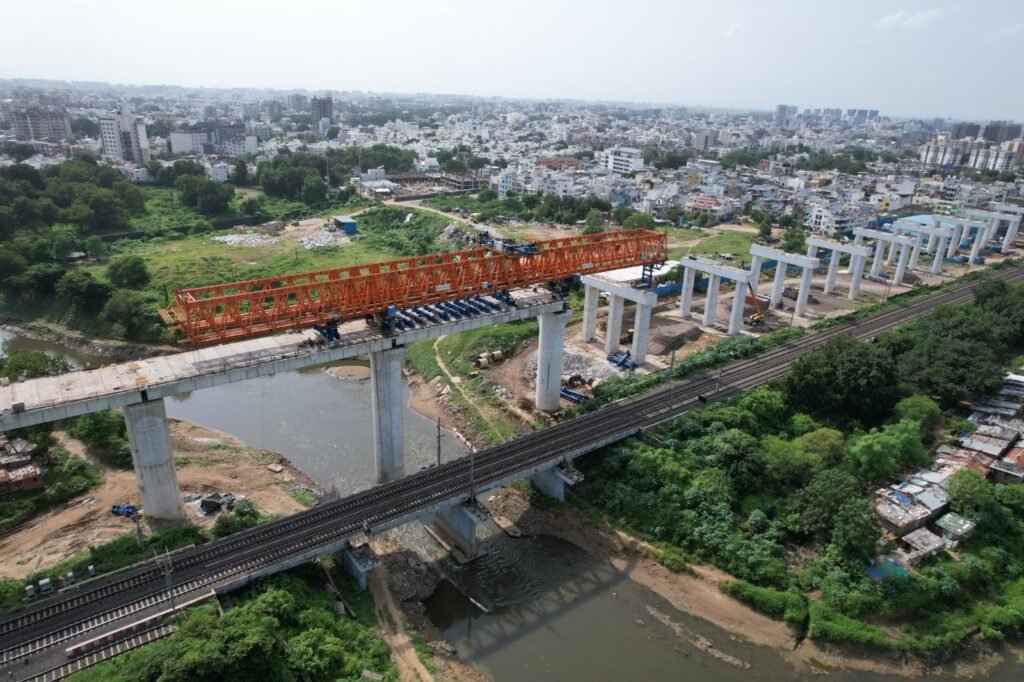 Completion of River Bridge on Vishwamitri River for Mumbai Ahmedabad Bullet Train Project 3 1 1