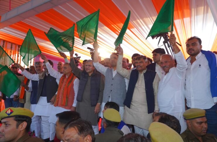 Railway Minister Ashwini Vaishnaw flagged off two new MEMU services .