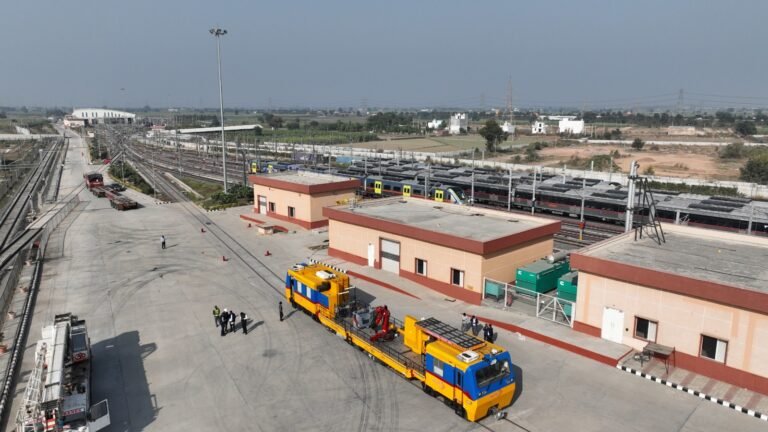 NCRTC Inducts High-Speed Catenary Maintenance Vehicle for Delhi-Ghaziabad-Meerut RRTS Corridor