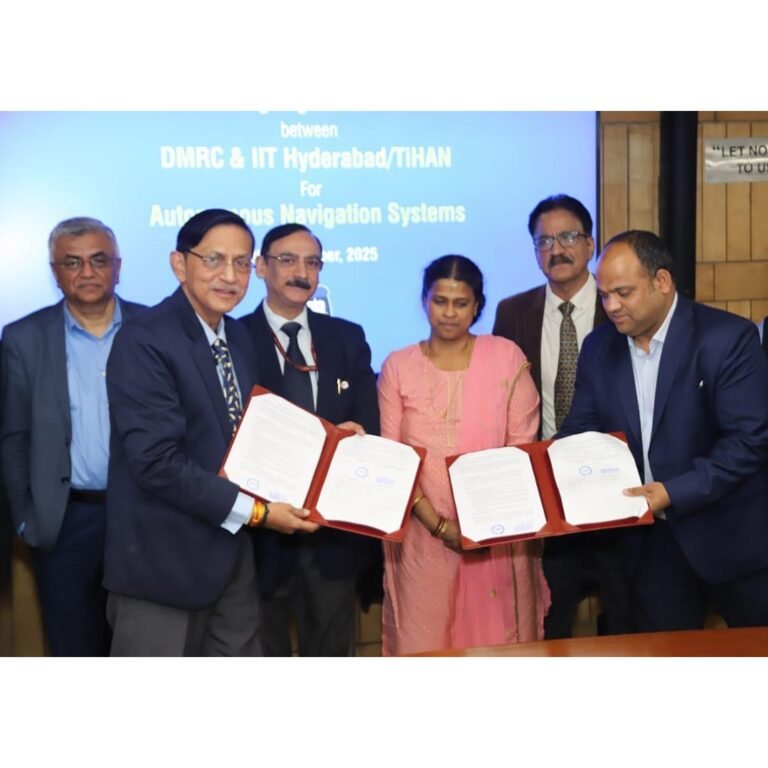 DMRC & IIT Hyderabad’s TiHAN Ink Pact for Autonomous Navigation Technologies