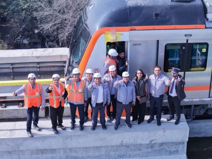 Trial Run on Kanpurr Metro Line 1