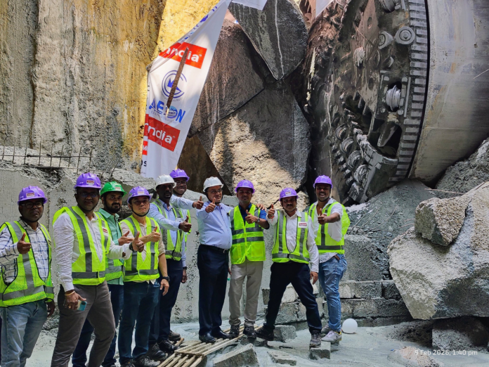 Tunnel Breakthrough on Chennai Metro Line 4