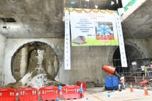 Kanpur Metro’s tunnelling work completed with TBM Parvati’s breakthrough at Double Pulia Station