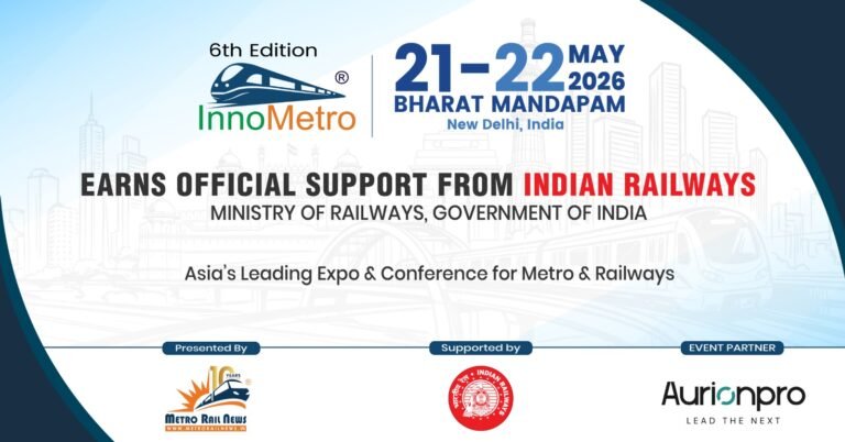 InnoMetro 2026 receives official support from Indian Railways, Ministry of Railways, Government of India